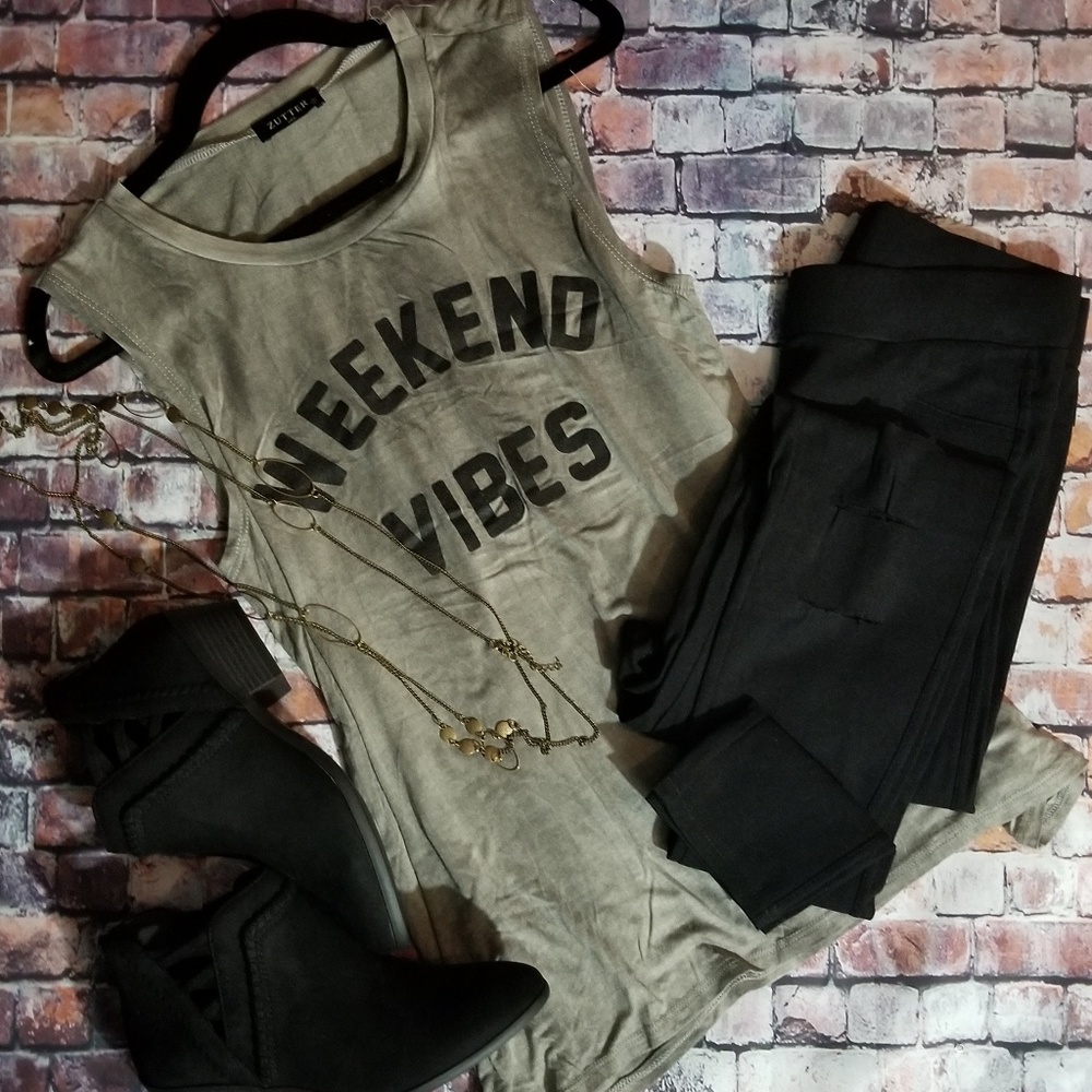 Weekend Vibes Sleeveless Tee